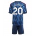 Arsenal Noni Madueke #20 Bortedraktsett Barn 2025-26 Korte ermer (+ Korte bukser)